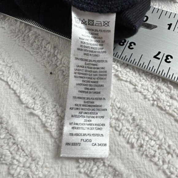 French Connection Women's Ribbed Polo Bodycon Mini Dress Popover Black Size 2 - Picture 4 of 9